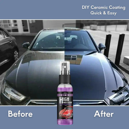 3 in 1 High Protection DIY Car Ceramic Coating Spray