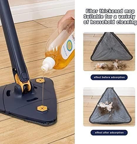 Blue Squeezing Triangle Cleaning Mop - For House