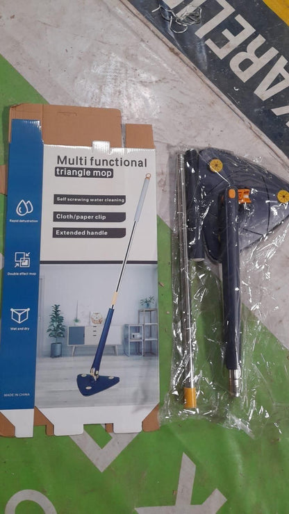 Blue Squeezing Triangle Cleaning Mop - For House